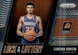 2019-20 Panini Prizm Luck of the Lottery Cameron Johnson #11 card
