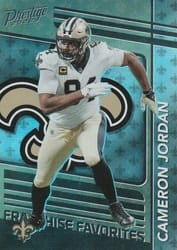 2022 Panini Prestige Franchise Favorites Cameron Jordan #FF-14 card