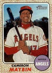 2017 Topps Heritage Base Set Cameron Maybin #57 card