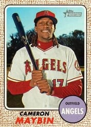 2017 Topps Heritage Base Set Cameron Maybin #57b card