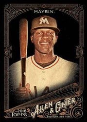 2018 Topps Allen & Ginter X Base Set Cameron Maybin #4 card