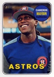 2018 Topps Heritage Base Set Cameron Maybin #205 card