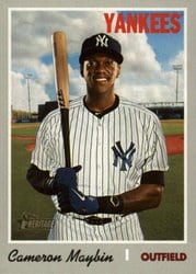2019 Topps Heritage Base Set Cameron Maybin #710 card