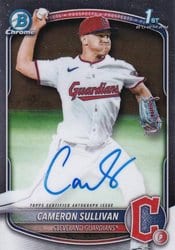 2025 Bowman Chrome Prospects Autographs Cameron Sullivan #CPA-CS card