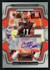 2022 Panini Playbook Signatures Cameron Taylor-Britt #185 card
