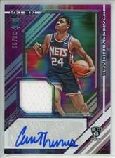 2021-22 Panini Recon Rookie Jersey Autographs Cameron Thomas #RJA-CTH card