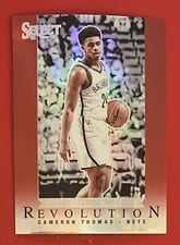 2021 Panini Select Rookie Revolution Cameron Thomas Red Prizm #7 card