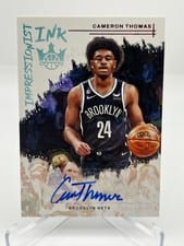 2022-23 Panini Court Kings Impressionist Ink Cameron Thomas #II-CBN card