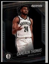 2024-25 Panini Prizm Black Base Set Cameron Thomas #93 card