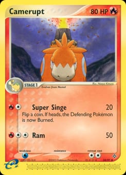 2003 Dragon Camerupt #24 card