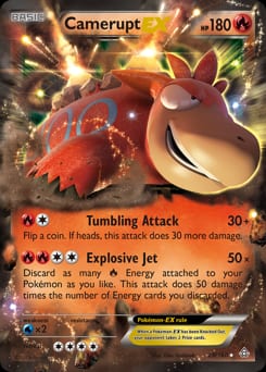 Primal Clash Camerupt-EX #29 card