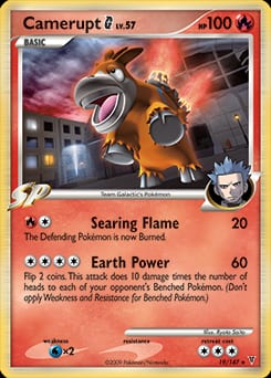 Supreme Victors Camerupt G #19 card