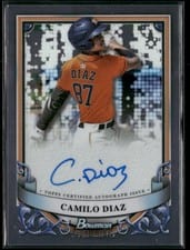 2024 Bowman Sterling Prospect Autographs Camilo Diaz #PA-CD card
