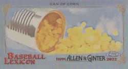 2022 Topps Allen & Ginter Chrome Mini Baseball Lexicon Can Of Corn #BL-1 card