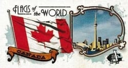 2024 Topps Allen & Ginter Flags of the World Mini Canada #FOTW-2 card