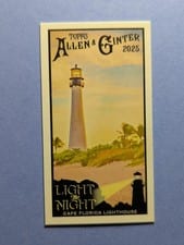 2025 Topps Allen & Ginter Light The Night (Minis) Cape Florida Lighthouse #LTN-24 card
