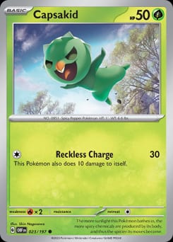 Obsidian Flames Capsakid #23 card