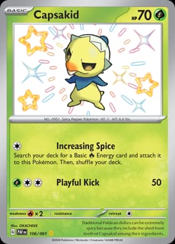 Paldean Fates Capsakid #106 card