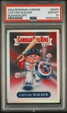 2024 Bowman Chrome Garbage Pail Kids Captain Walker #BGP-9 card