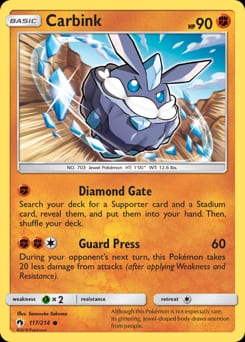Lost Thunder Carbink #117 card