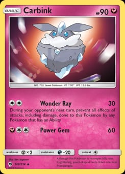 Lost Thunder Carbink #143 card