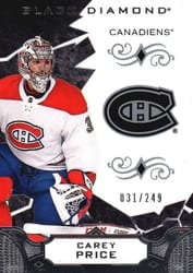 2018-19 Upper Deck Black Diamond Base Set Carey Price #BDB-CP card