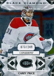 2019-20 Upper Deck Black Diamond Base Set Carey Price #BDB-CP card