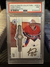 2022-23 Upper Deck Ultimate Collection Ultimate Emblems Autograph Carey Price #UE-CA card