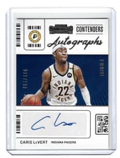 2021 Panini Contenders Contenders Autographs Caris LeVert #CA-CLV card