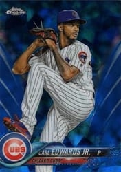 2018 Topps Chrome Sapphire Edition Base Set Carl Edwards Jr. #487 card