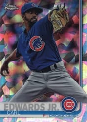 2019 Topps Chrome Sapphire Edition Base Set Carl Edwards Jr. #569 card