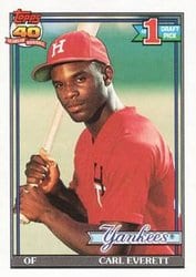 1991 Topps Base Set Carl Everett #113 card