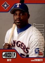 2002 Upper Deck 40-Man Base Set Carl Everett #241 card