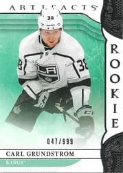 2019-20 Upper Deck Artifacts Base Set Carl Grundstrom #176 card