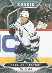 2019-20 Upper Deck MVP Base Set Carl Grundstrom #221 card