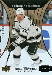 2019-20 Upper Deck Trilogy Base Set Carl Grundstrom #71 card