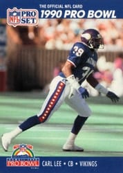 1990 Pro Set Base Set Carl Lee #399 card