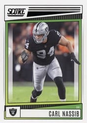 2022 Score Base Set Carl Nassib #129 card