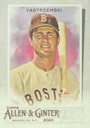 2020 Topps Allen & Ginter Base Set Carl Yastrzemski #25 card
