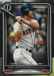 2020 Topps Tribute Base Set Carl Yastrzemski #61 card