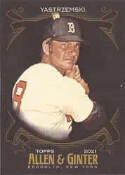2021 Topps Allen & Ginter X Base Set Carl Yastrzemski #102 card