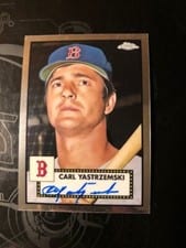 2021 Topps Chrome Platinum Anniversary Autographs Carl Yastrzemski #PA-CY card