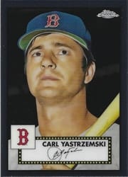2021 Topps Chrome Platinum Anniversary Base Set Carl Yastrzemski #497 card