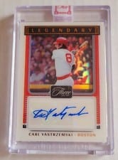 2022 Panini Three and Two Legendary Signatures Carl Yastrzemski #LS-CY card