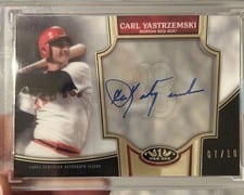 2023 Topps Tier One Clear One Autographs Carl Yastrzemski #C1A-CY card
