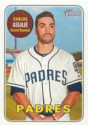 2018 Topps Heritage Base Set Carlos Asuaje #203 card