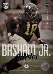 2021 Panini Luminance Base Set Carlos Basham Jr #196 card