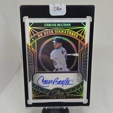 2024 Panini Three and Two On-Deck Signatures Carlos Beltran #16 card