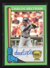 Carlos Beltrán 2024 Topps Archives 1990 Topps Batting Leaders Autographs card