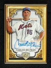 2024 Topps Gilded Collection Gallery of Gold Autographs Carlos Beltran #GOG-CB card